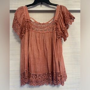 Pink blouse tshirt